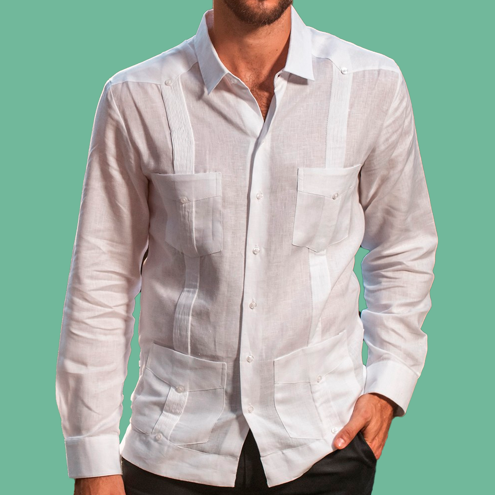 Camisa guayabera cubana best sale