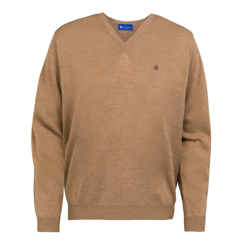 Jersey Lana Cuello Pico (Camel)