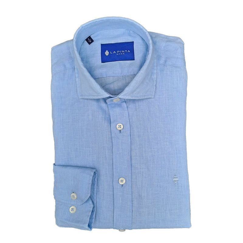 Camisa de Lino (Azul celeste)