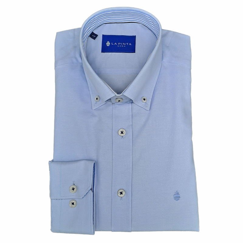 Camisa Lisa Oxford (Azul celeste)