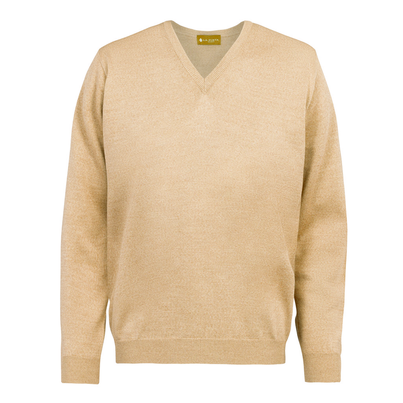 Jersey Lana Cuello Pico (Camel)
