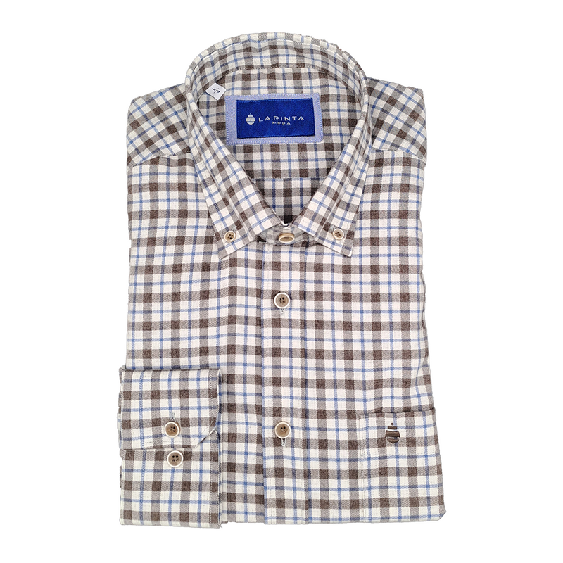 Camisa Cuadro Extra (Marrón)