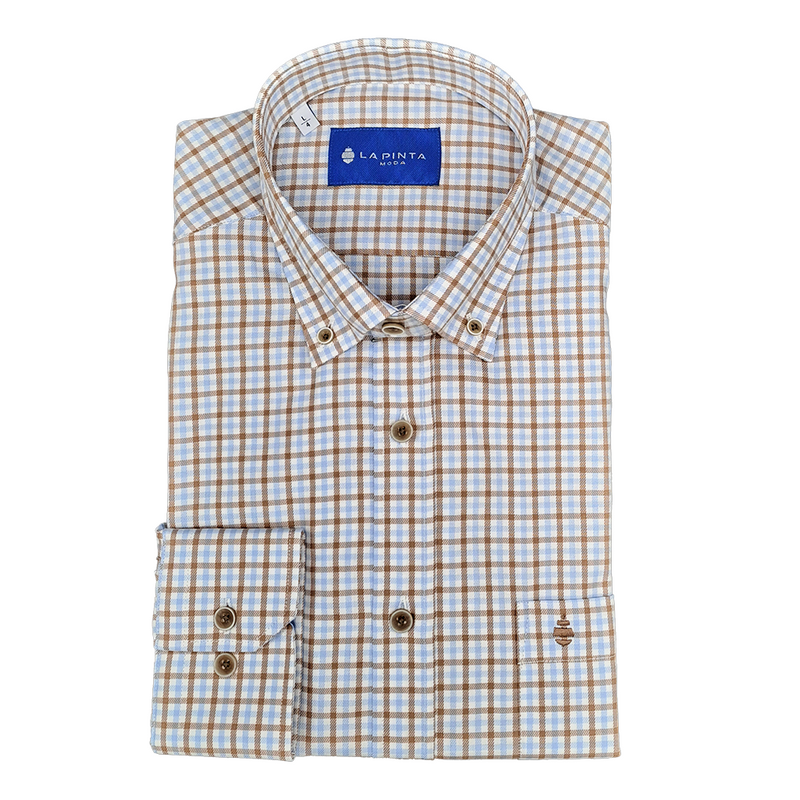Camisa Cuadro Grande Bicolor