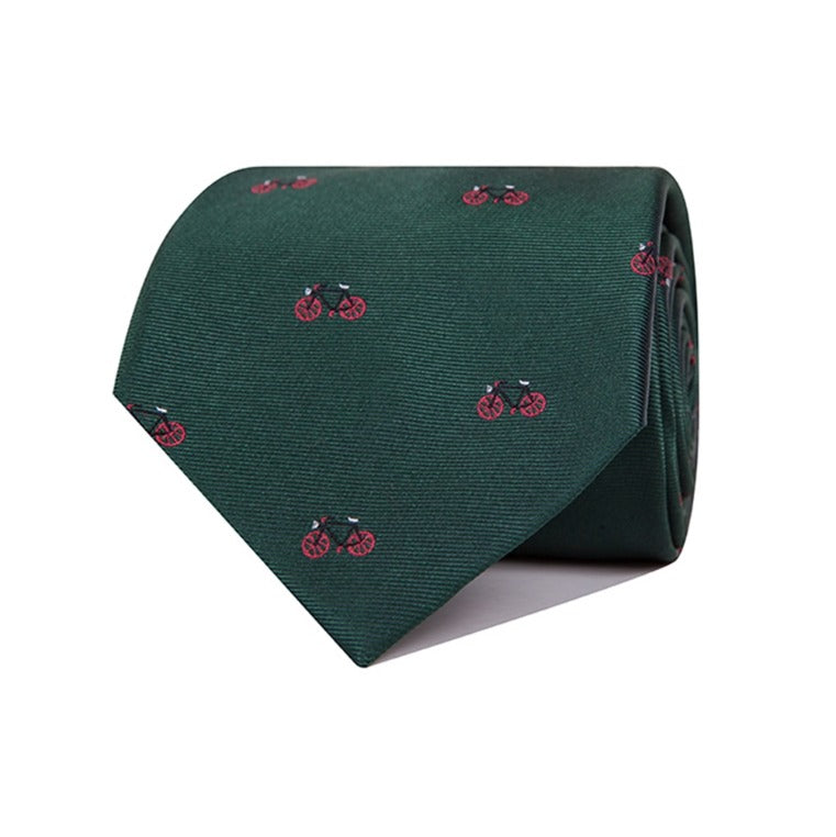 Corbata Bicicletas (Verde/Rojo)