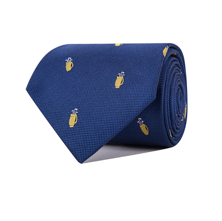 Corbata Palos de Golf (Azul/Amarillo)