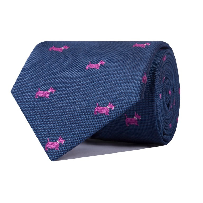 Corbata Perros (Azulón/Rosa)
