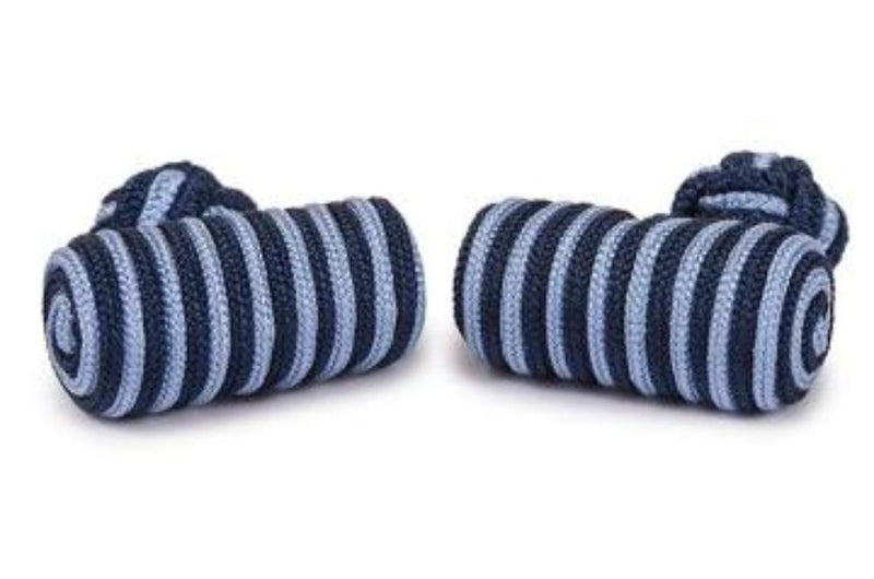 Gemelo Barril Trenzado (Azul Marino - Azul Celeste)