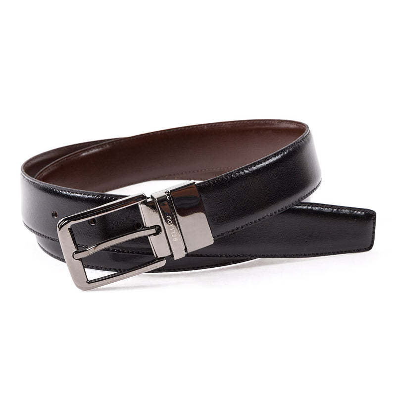 Cinturón Clásico Reversible Piel 419 (Negro / Marrón)