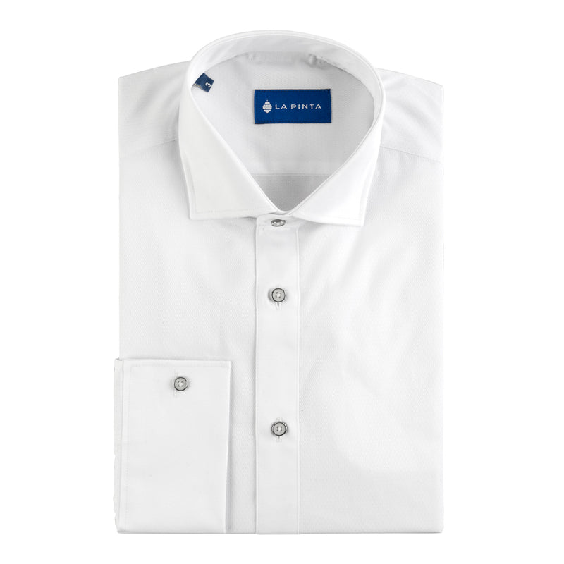 Camisa Gala Botón Especial (Blanca)