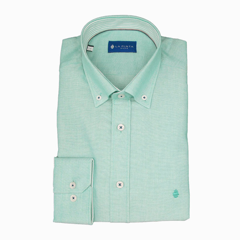 Camisa Lisa Oxford (Verde)