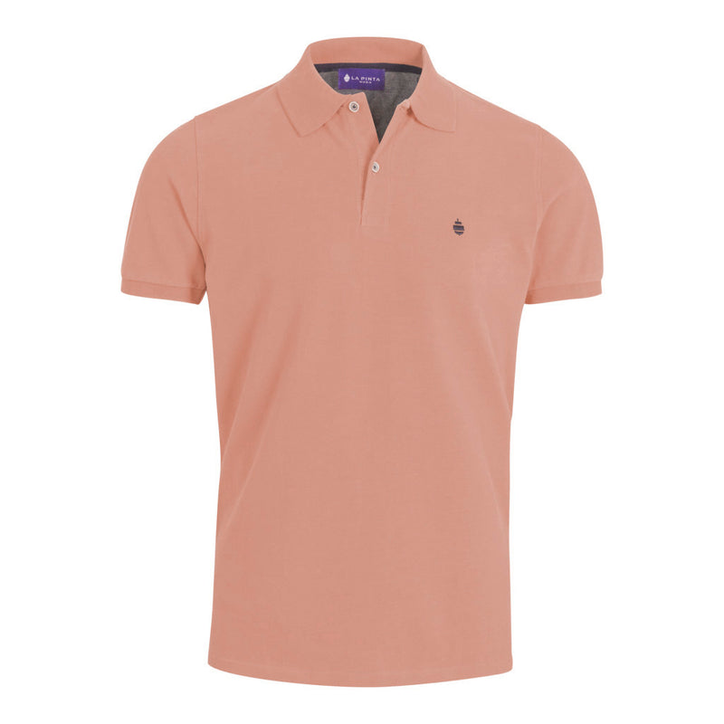 Polo liso piqué 100% algodón (Teja)