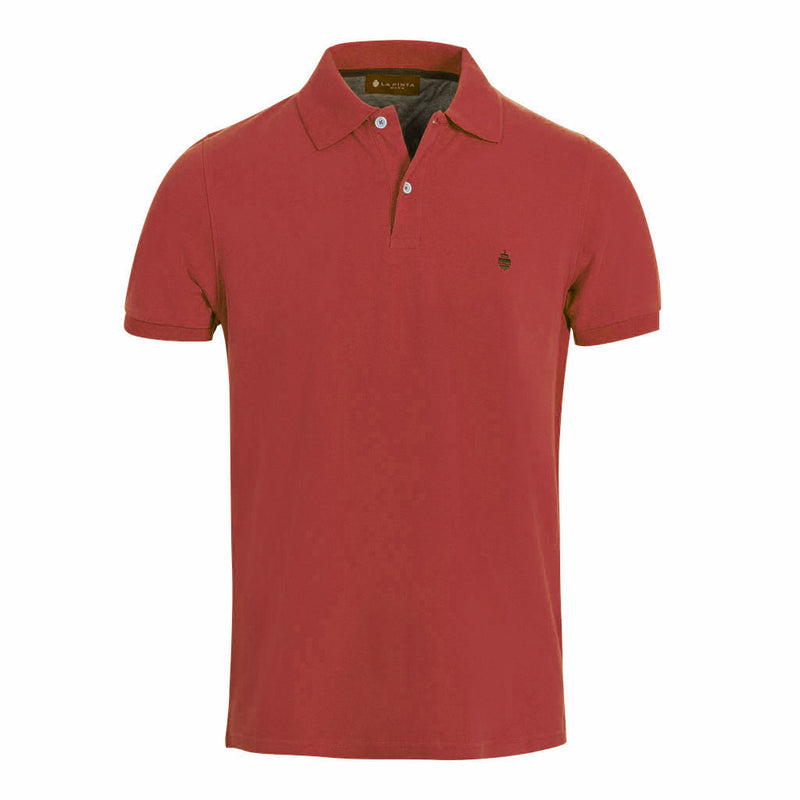 Polo liso piqué 100% algodón (Granate)