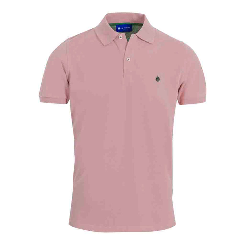 Polo liso piqué algodón (Rosa)