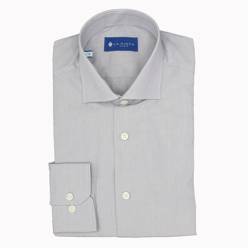 Camisa Vestir Lisa (Gris)