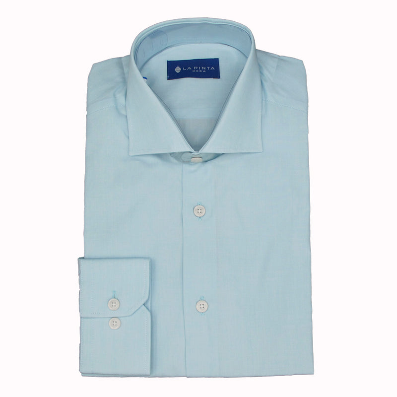 Camisa Vestir Lisa (Turquesa)