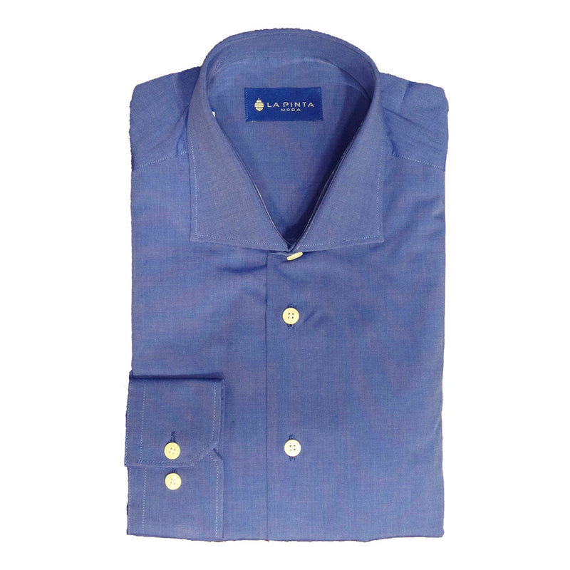 Camisa Vestir Lisa (Azulón)