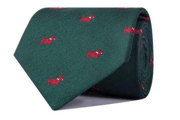 Corbata Perros (Verde/Rojo)