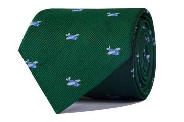 Corbata Aviones (Verde/Azul Celeste)